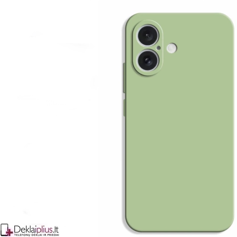 Liquid Air silikoninis šviesiai žalias dėklas - su kameros apsauga (Apple Iphone 16 Plus) Liquid Air silikoninis šviesiai žalias dėklas - su kameros apsauga (Apple Iphone 16 Plus)